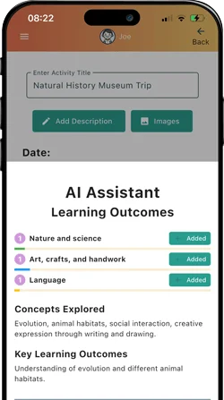 Home Education Tracker App: Strew Screenshot