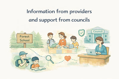 Information from providers and support from councils