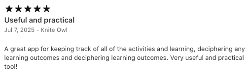 Strew Home Ed App review (5 stars): A great app for keeping track of all of the activities and learning, deciphering any learning outcomes and deciphering learning outcomes.  Very useful and practical tool!