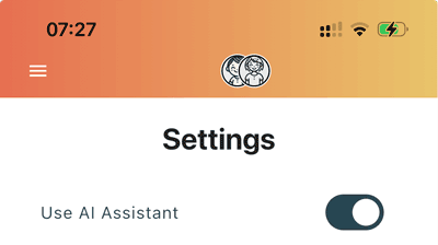 In Strew Home Ed App, AI features are optional