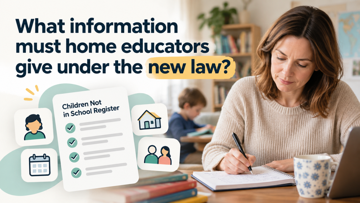 What Information Must Home Educators Give Under the New Law?